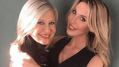 Olivia Newton-John, daughter, Chloe Lattanzi, throwback photo