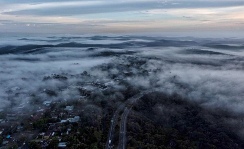 Fog over the northern beaches of Sydney Photo Nick Moir November 10, 2021