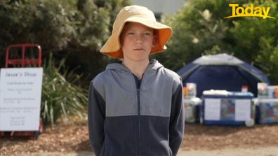 Jesse Lane Coogee 12-year-old's shop in local park shut because of neighbour complaints.