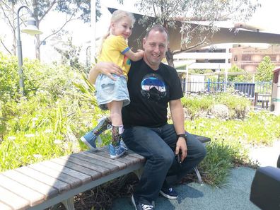 Joe Darcy with his daughter Eve.