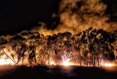 GRAMPIANS FIRE: Fires currently impacting the Grampians area in Western Victoria. 27.1.24