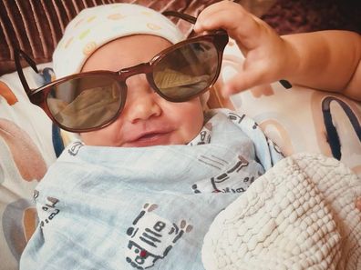 Darren Criss and Mia Swier's new baby, Brother. 