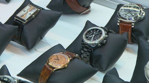 More than two dozen of Crowe's watches are up for sale. (9NEWS)