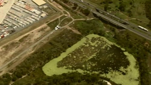 Police have searched a dam in Kingston, near Mudgee Street. 