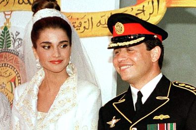 <b>Became royalty in:</b> Jordan<p>Queen Rania was an extremely powerful career woman before marrying the then-Prince Abdullah II in 1993 after just five months together.<P>Now a mum of four, Rania spends her time working as a global ambassador for education and community empowerment.<br/>