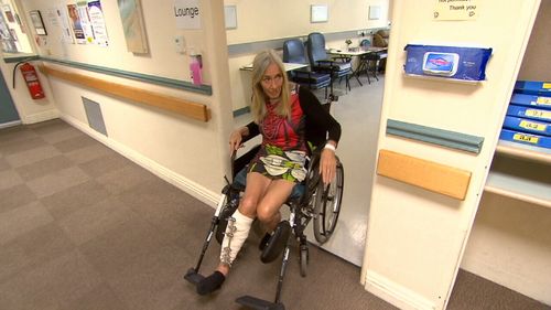 Ms Foley is recovering from a broken leg and reduced to living on $150 a week.