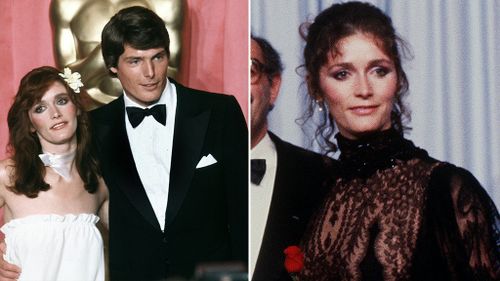 Margot with Christopher Reeve at the Oscars in 1979, left, and in 1981. Pictures: Getty