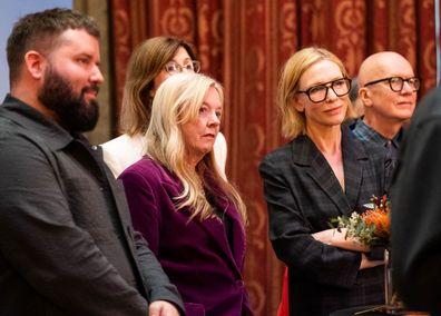 (L-R): Kip Williams, Suzie Miller, Cate Blanchett