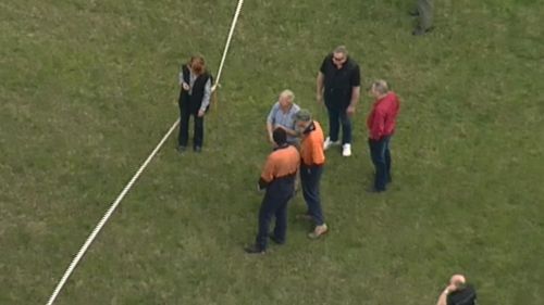The pilot was assessed at the scene but did not require treatment. (9NEWS)