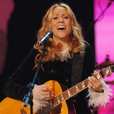 Sheryl Crow performing at a breast cancer fundraiser at the Royal Albert Hall in London on September 18, 2005. 