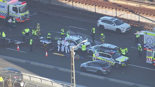 One driver was trapped inside their car following the crash.