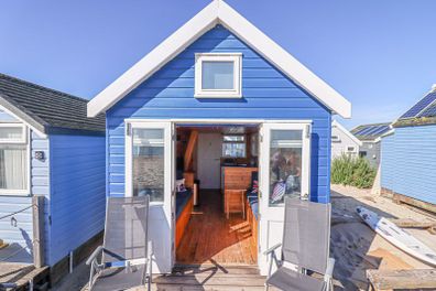 Charming beach hut in Dorset, England, on offer for $791k comes without a toilet or shower.