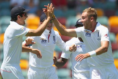 First Test: Stuart Broad had the home side on the ropes early with six first innings wickets.