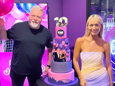 Kyle and Jackie 'O' on the 10 year birthday of their radio show