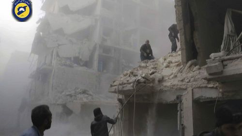 All hospitals in eastern Aleppo are out of action following renewed attacks. (AAP)