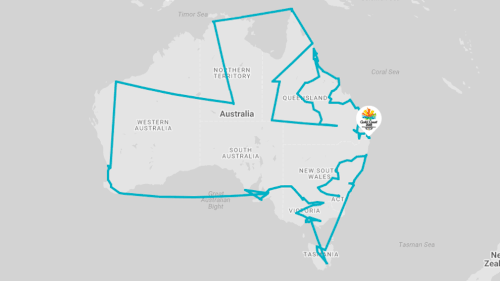 The Queen's Baton Relay around Australia. (AAP)