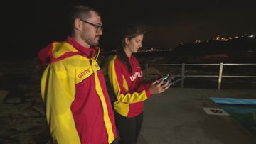 Surf Life Saving NSW launches drones with new technology giving them the ability to perform night rescues.