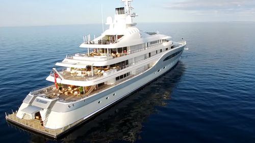 The lavish $200 million super yacht is owned by billionaire businessman Alberto Baillères, who left the boat 48 hours before Ms McNamara's body was found. (YouTube)