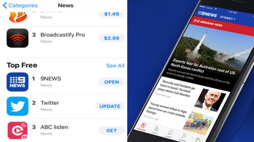 The 9NEWS app is the most downloaded free news app on the Apple App store. 