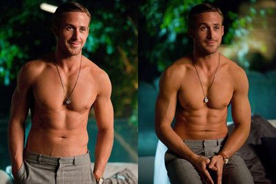 Ryan Gosling turns 34 today. Since we can't help him blow out his candles (lucky Eva Mendes!), we'll celebrate with 34 hot Gos shots past and recent. <br/><br/>You're welcome! <br/><br/>Images: Getty, Radius-TWC, Warner Bros.