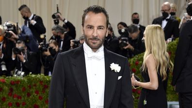 American designer Tom Ford cuts a dapper figure  attending The Metropolitan Museum of Art's Costume Institute benefit gala celebrating the opening of the "In America: An Anthology of Fashion" exhibition. 