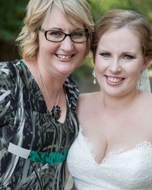 Tamra Betts, pictured with her daughter Emma at their 2014 wedding. 