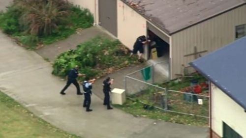 Police following the initial call out. (9NEWS)