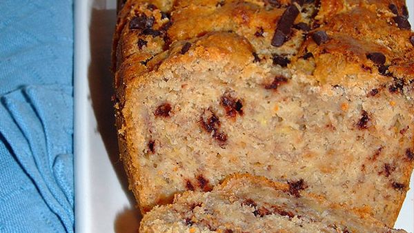 Gluten-free banana choc loaf