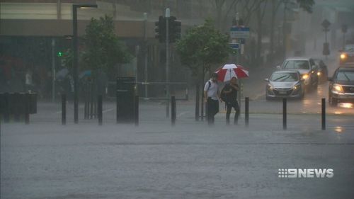 Up to 300mm of rain is forecast in the next 24 hours. (9NEWS)