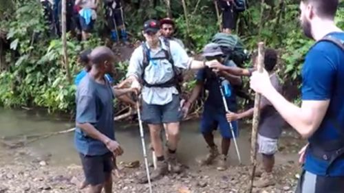 The fearless 22-year-old tackled the Kokoda trail. (9NEWS)