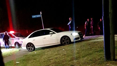 A group of teenagers allegedly led police on a wild chase through Sydney's west in a stolen luxury car.