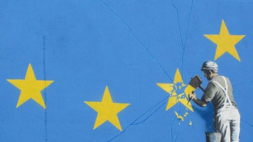 Banksy reveals Brexit statement in new artwork in Dover, UK