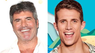 Simon Cowell (L) and Callum Macleod (R).