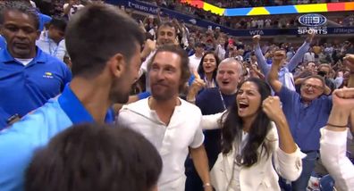 Matthew McConaughey and Novak Djokovic