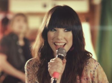 Carly Rae Jepsen stars in her Call Me Maybe music video.