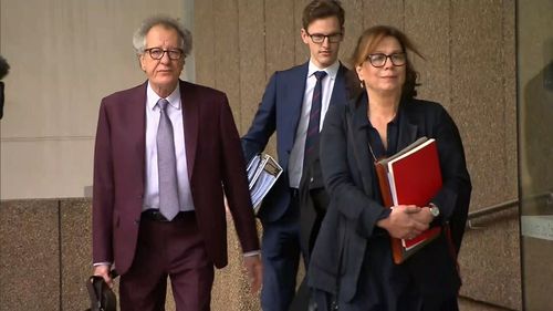 Geoffrey Rush's wife has given evidence on day three of his defamation trial.