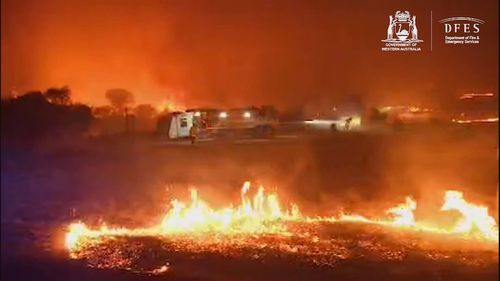 A fire has destroyed homes in Western Australia.