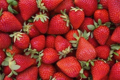 Strawberries:
5g sugar per 100g