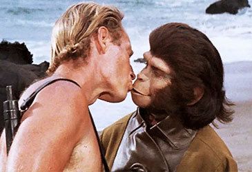 What destroys human civilisation in Planet of the Apes?