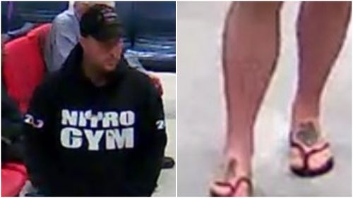 A man with tattooed feet is wanted for a drive-by shooting in February. (Victoria Police)