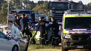 A man is critical after being shot in regional Victoria yesterday.