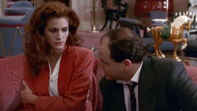 Julia Roberts and Jason Alexander in Pretty Woman.