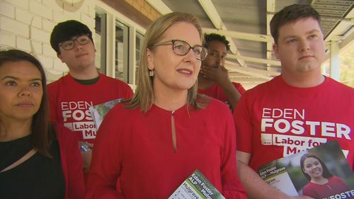 Premier Jacinta Allan was on hand today to help Labor's candidate Eden Foster win some extra votes. 