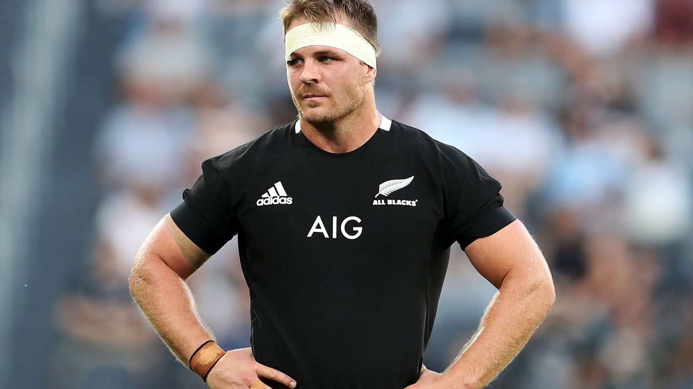 Sam Cane looks on after the All Blacks&#x27; historic loss to Argentina. (Getty)