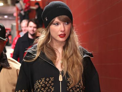 Taylor Swift at the Kansas City Chiefs vs Buffalo Bills AFC Championship game
