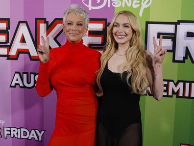 Freakier Friday: Lindsay Lohan and Jamie Lee Curtis at Australian premiere at Bondi Junction Westfield