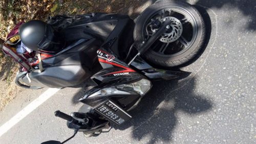 The bike at the crime scene.