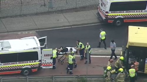 One person has been taken to hospital. (9NEWS)