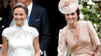 Kate and Pippa Middleton on Pippa's wedding day