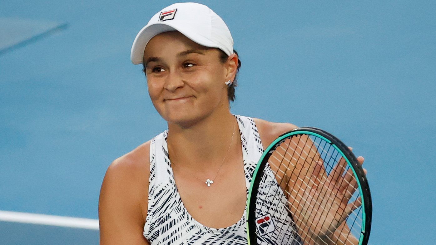 Ash Barty charges to crushing first-round Australian Open victory over Lesia Tsurenko